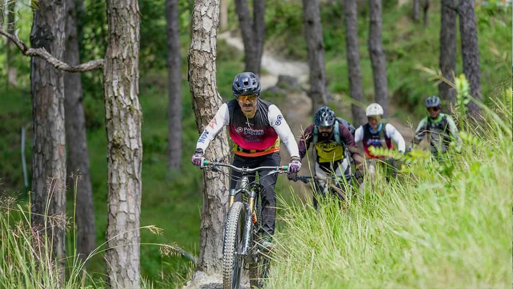 Bike trails for families near the campground in Ispagnac
